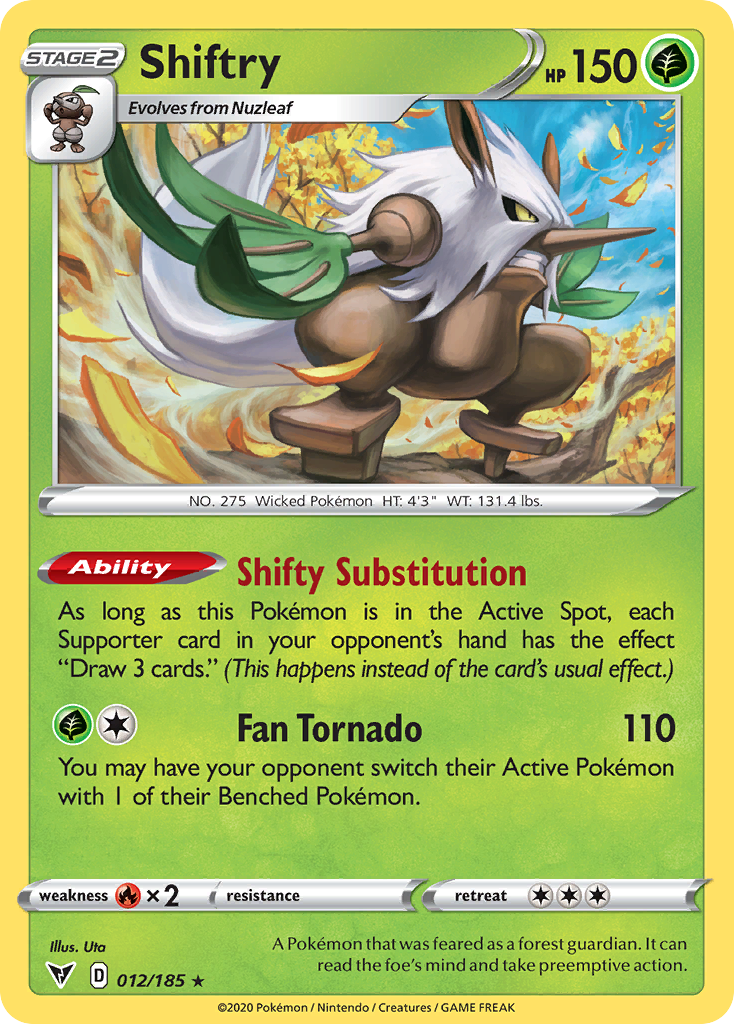 Shiftry (12/185) - Vivid Voltage Pokémon Card