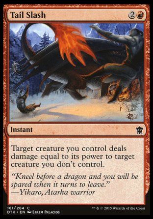 Tail Slash (Dragons of Tarkir) Trading Card