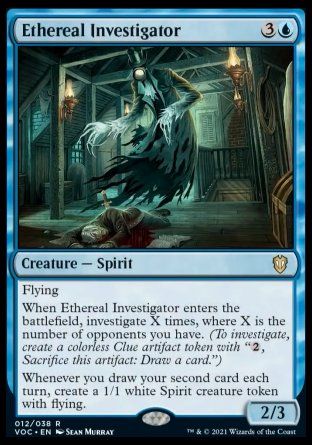 Ethereal Investigator (Innistrad Crimson Vow Commander Decks) Trading Card