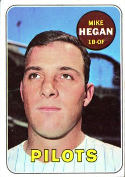 Mike Hegan 1969 Topps #577 Sports Card