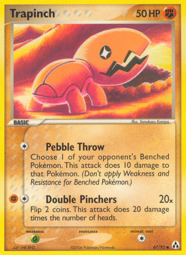 Trapinch (67/92) - Legend Maker Pokémon Card