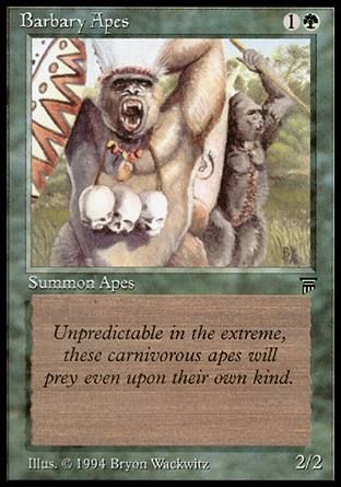 Barbary Apes (Legends) Trading Card