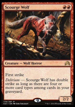 Scourge Wolf (Shadows over Innistrad) Trading Card