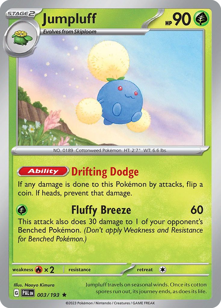 Jumpluff (3/193) - Paldea Evolved Pokémon Card