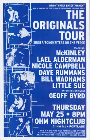 The Originals Tour Singer/Songwriters On The Verge 1000 OHM Nightclub May 25