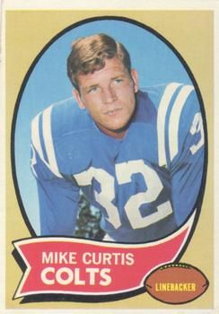 Mike Curtis 1970 Topps #201 Sports Card