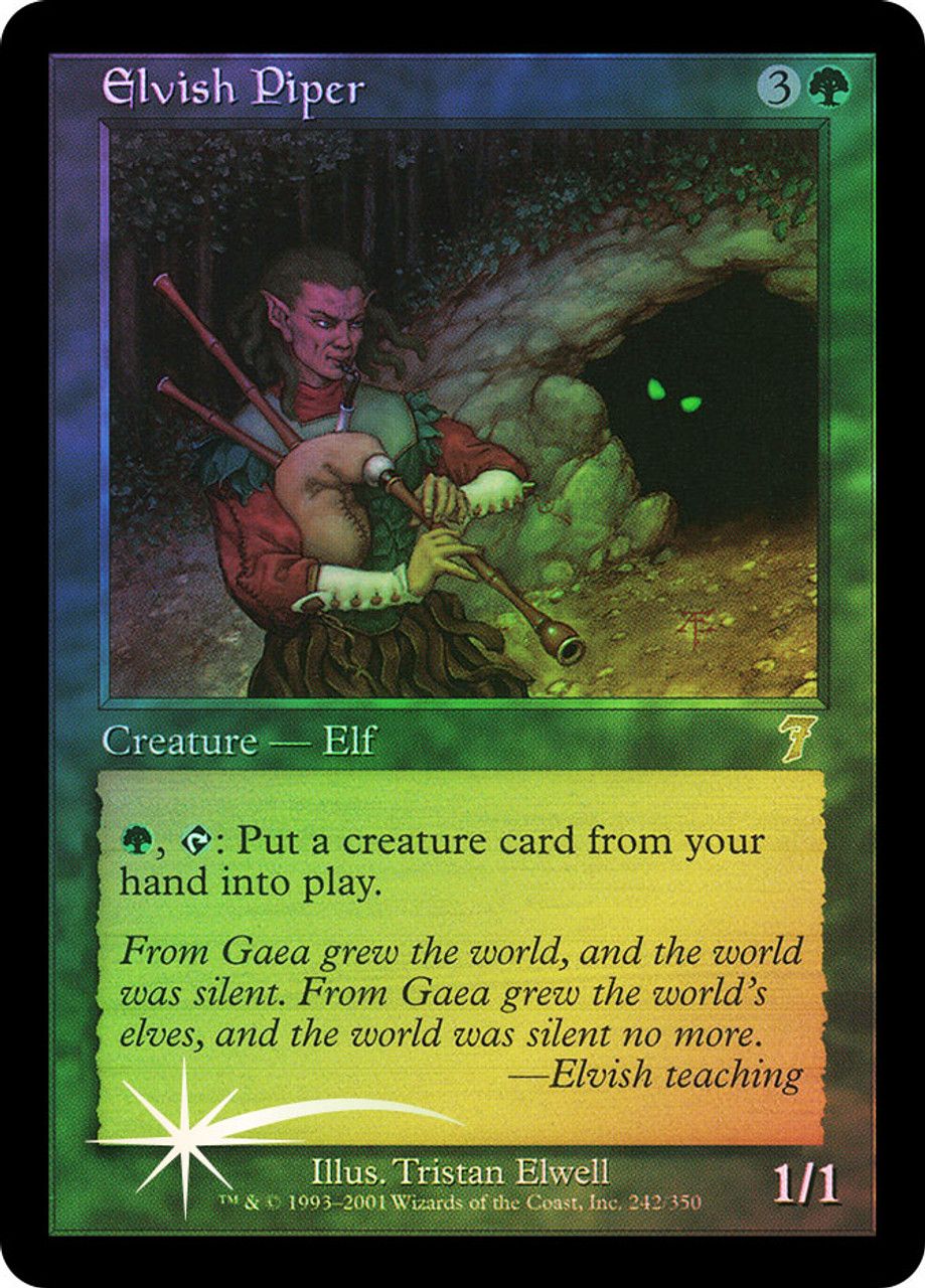 Elvish Piper (7th Edition - Foil) Trading Card