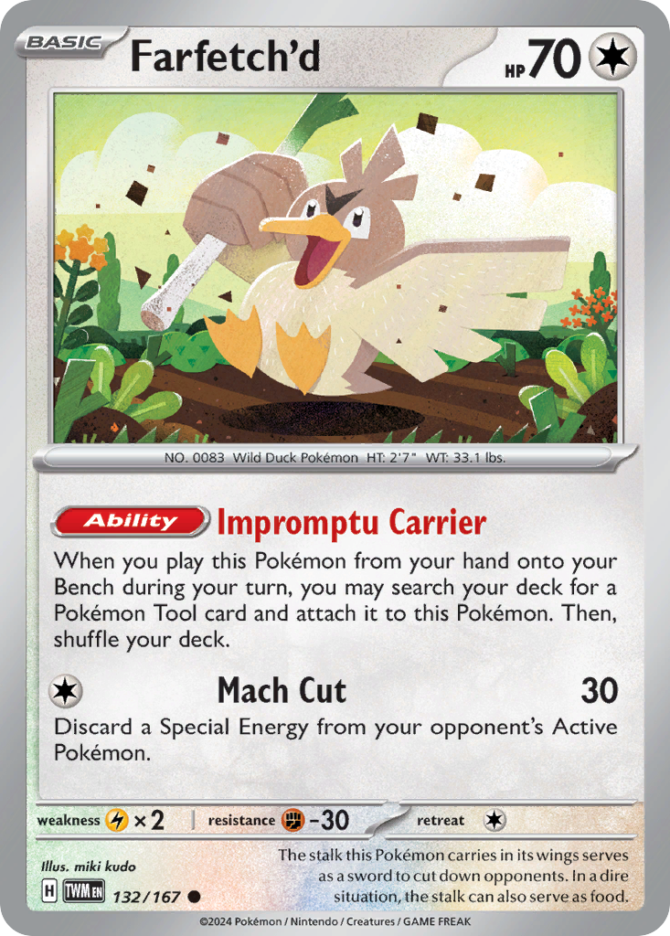 Farfetch'd (132/167) - Twilight Masquerade Pokémon Card