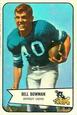 Bill Bowman 1954 Bowman #17 Sports Card