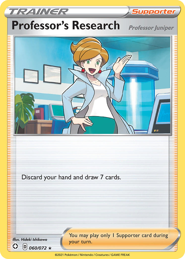 Professor's Research (Trainer: Supporter) (60/72) - Shining Fates Pokémon Card