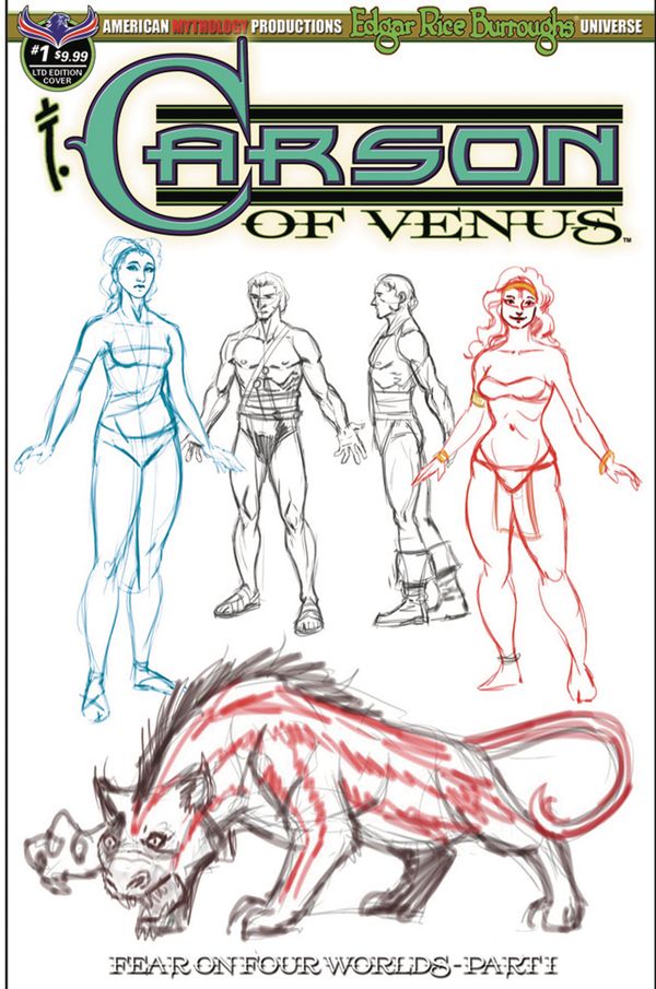 Carson Of Venus Fear On Four Worlds #1 (Special Ltd Cover Character Cover)