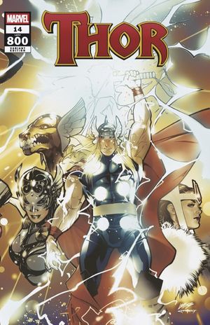 Mortal Thor #14/ Thor #800 (Pablo Villalobos 800 Celebration Wraparound Variant)