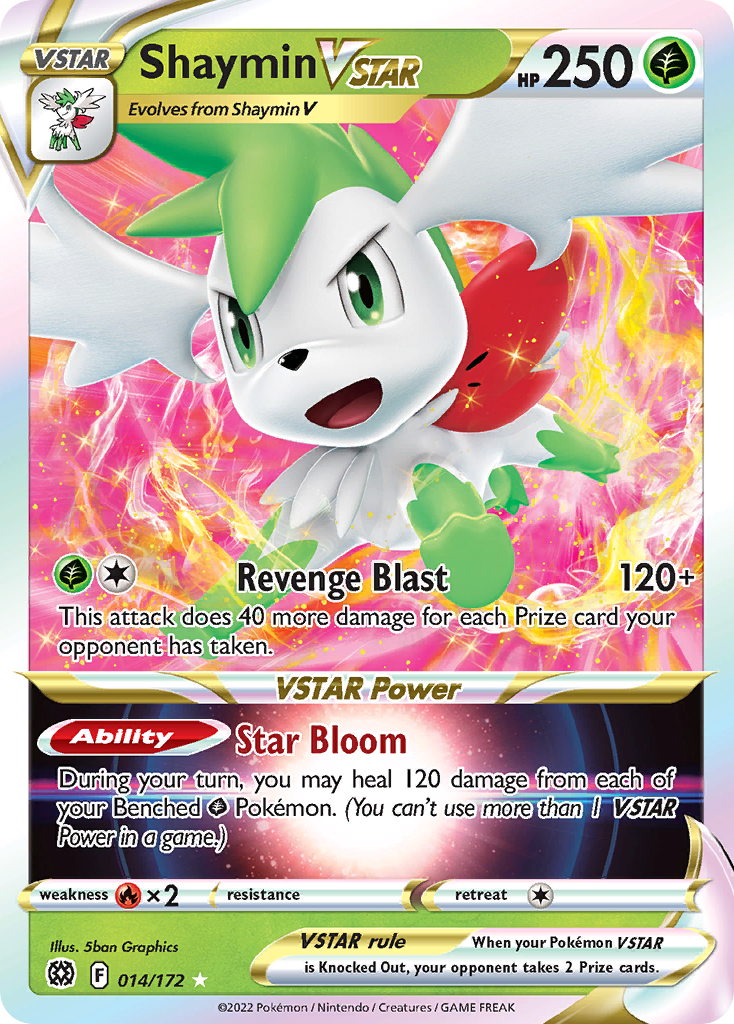 Shaymin VSTAR (14/172) - Brilliant Stars Pokémon Card