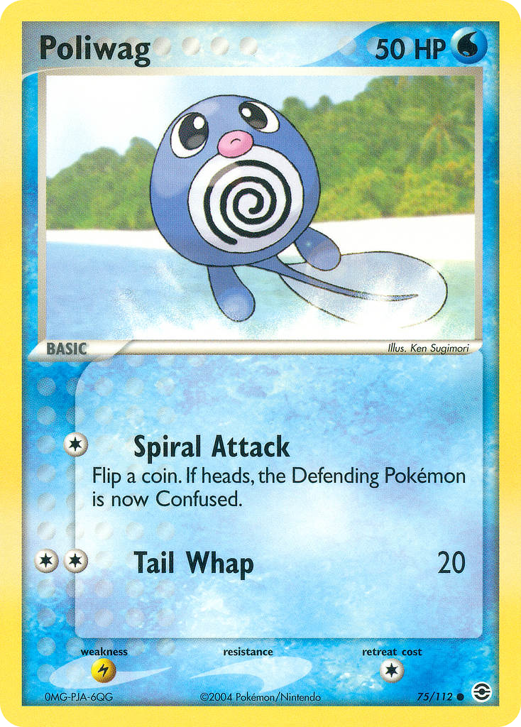 Poliwag (75/112) - FireRed & LeafGreen Pokémon Card