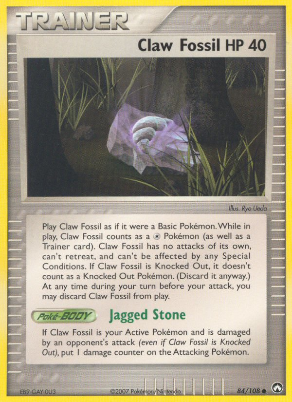 Claw Fossil (Trainer: Item) (84/108) - Power Keepers Pokémon Card