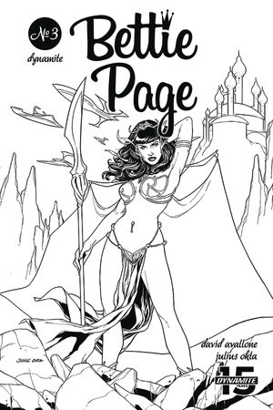 Bettie Page: Unbound #3 (40 Copy Ohta B&w Cover)