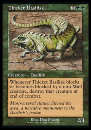 Thicket Basilisk (Magic 30th Anniversary Edition - Old Frame) Trading Card