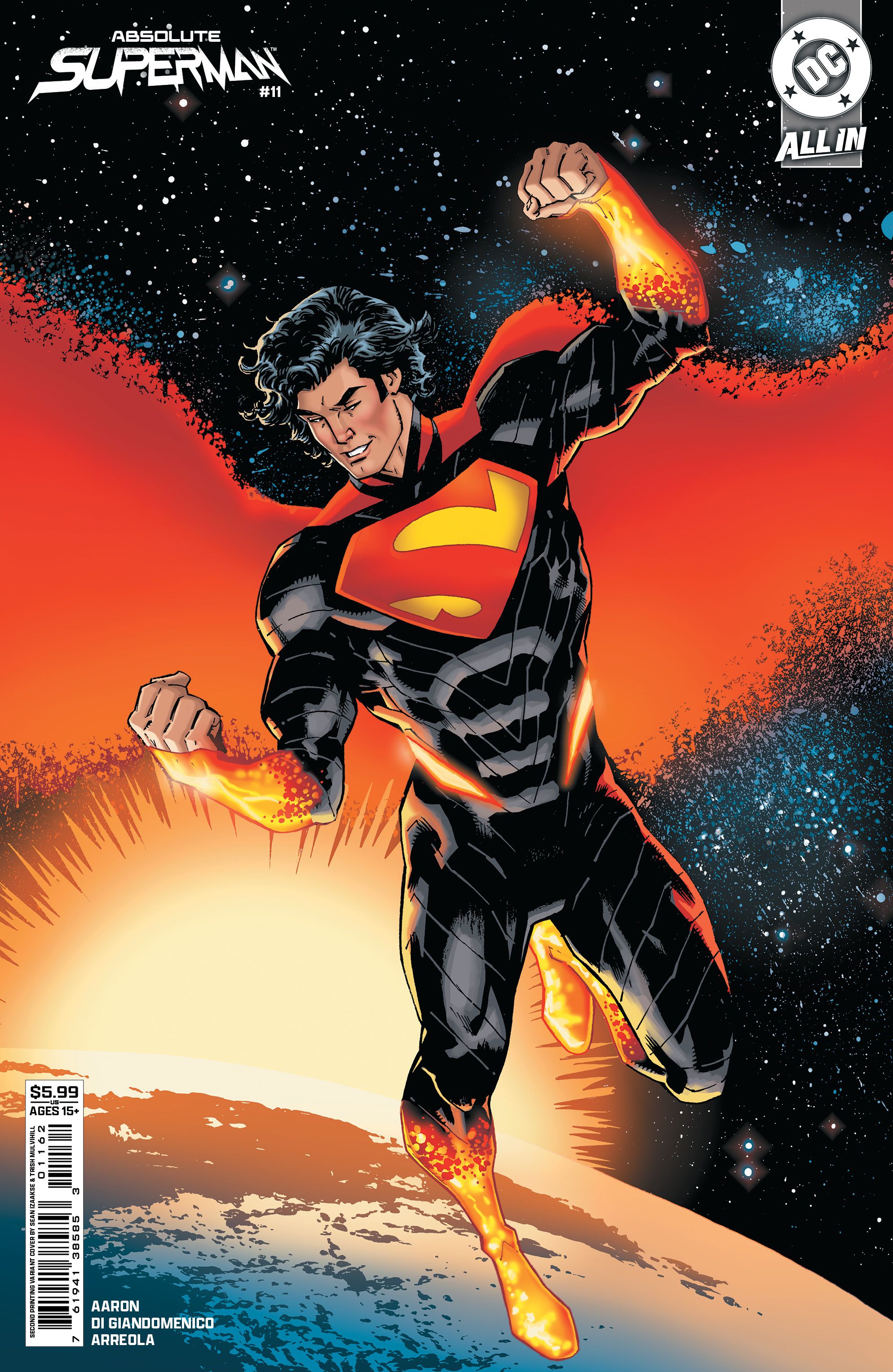 Absolute Superman #11 (Second Printing Cvr B Sean Izaaske Card Stock Variant) Comic