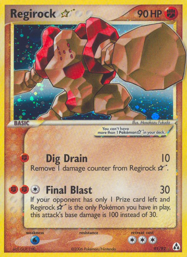 Regirock Pokémon Card