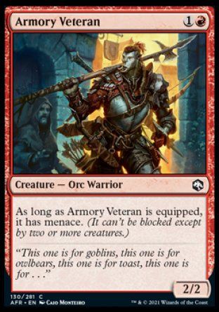 Armory Veteran (Dungeons & Dragons: Adventures in the Forgotten Realms) Trading Card