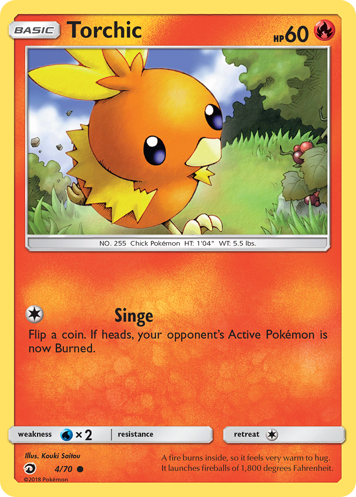 Torchic (4/70) - Dragon Majesty Pokémon Card