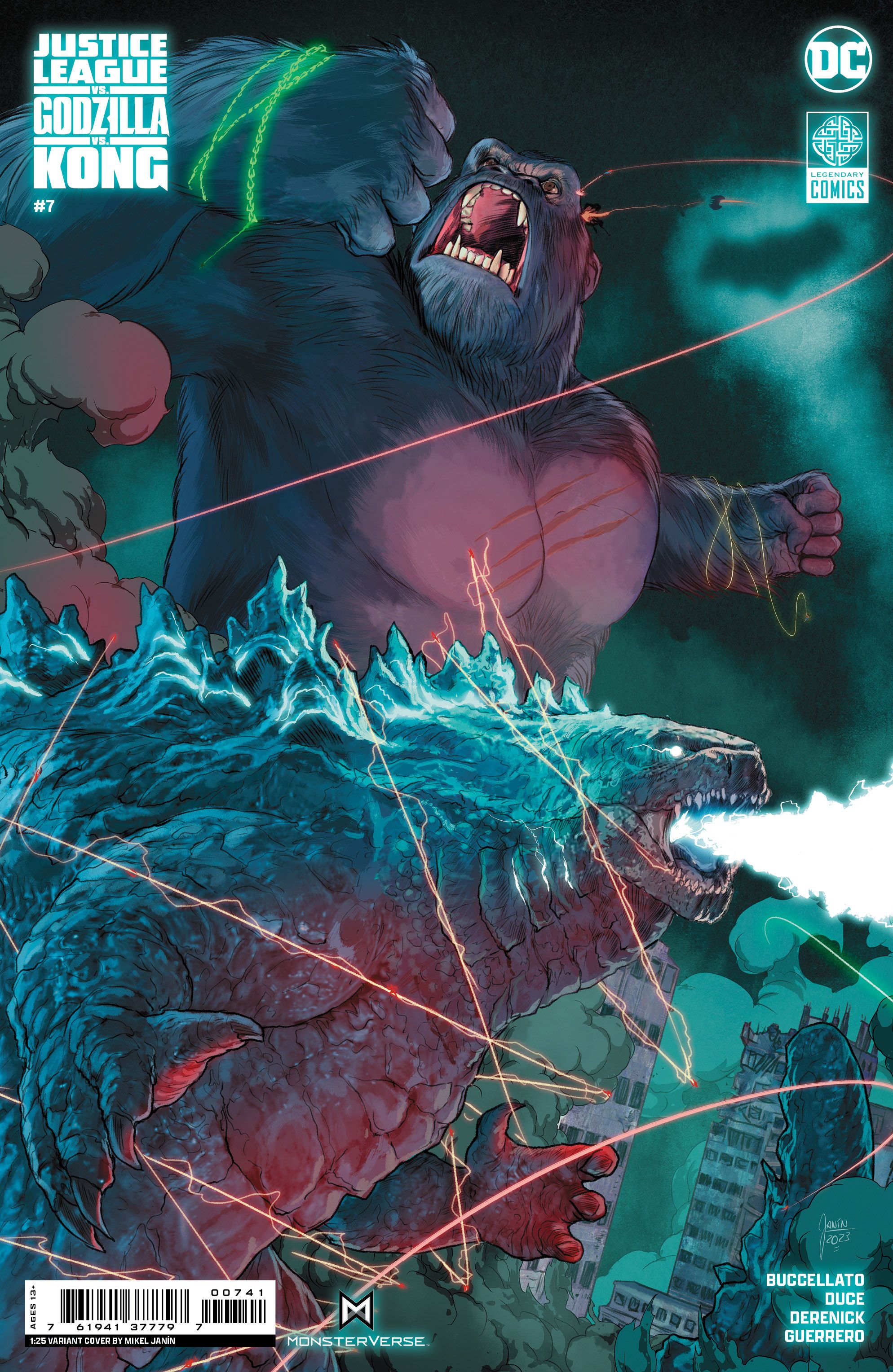 Justice League vs. Godzilla vs. Kong #7 (Cvr D Inc 1:25 Mikel Janin Card Stock Variant) Comic