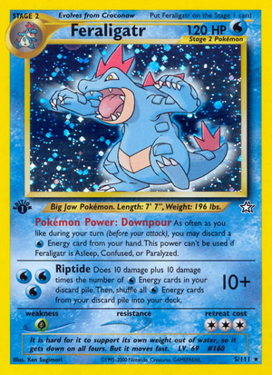 Feraligatr (5/111) - Neo Genesis (1st Edition)