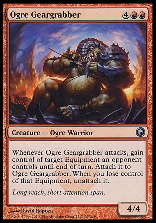 Ogre Geargrabber (Scars of Mirrodin) Trading Card