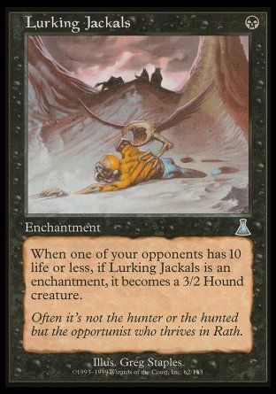 Lurking Jackals (Urza's Destiny) Trading Card