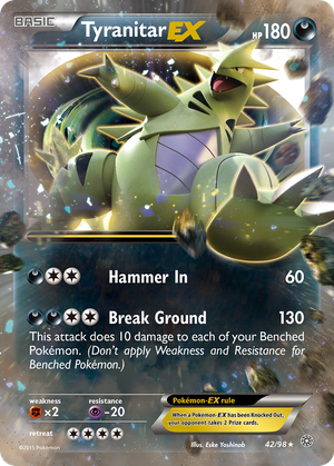 Tyranitar EX (42/98) - Ancient Origins