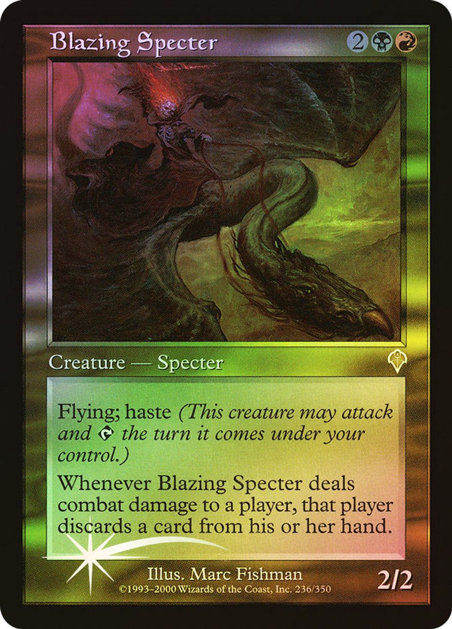 Blazing Specter (Invasion - Foil) Trading Card