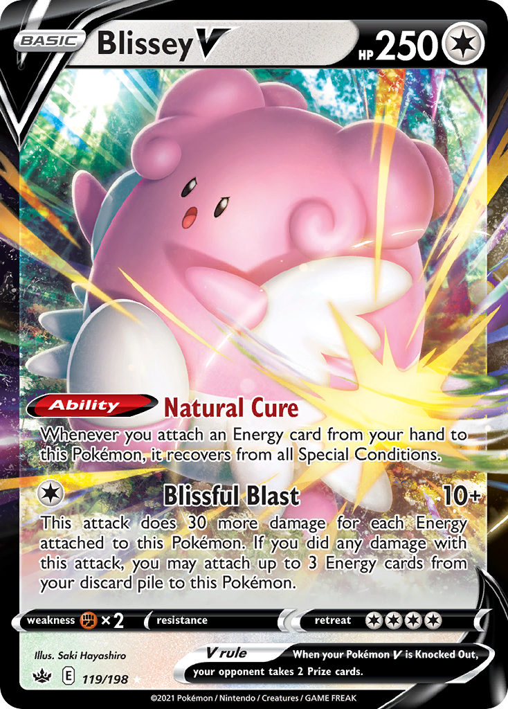 Blissey V (119/198) - Chilling Reign Pokémon Card