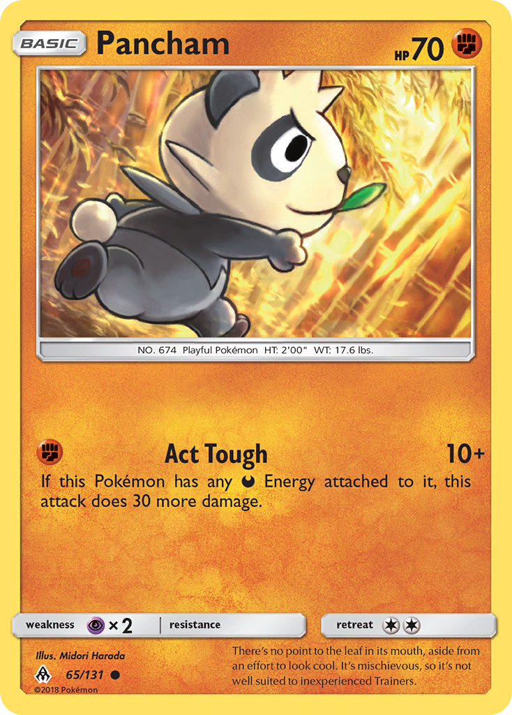 Pancham (65/131) - Forbidden Light Pokémon Card