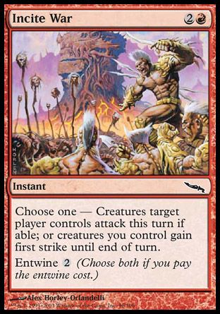 Incite War (Mirrodin) Trading Card