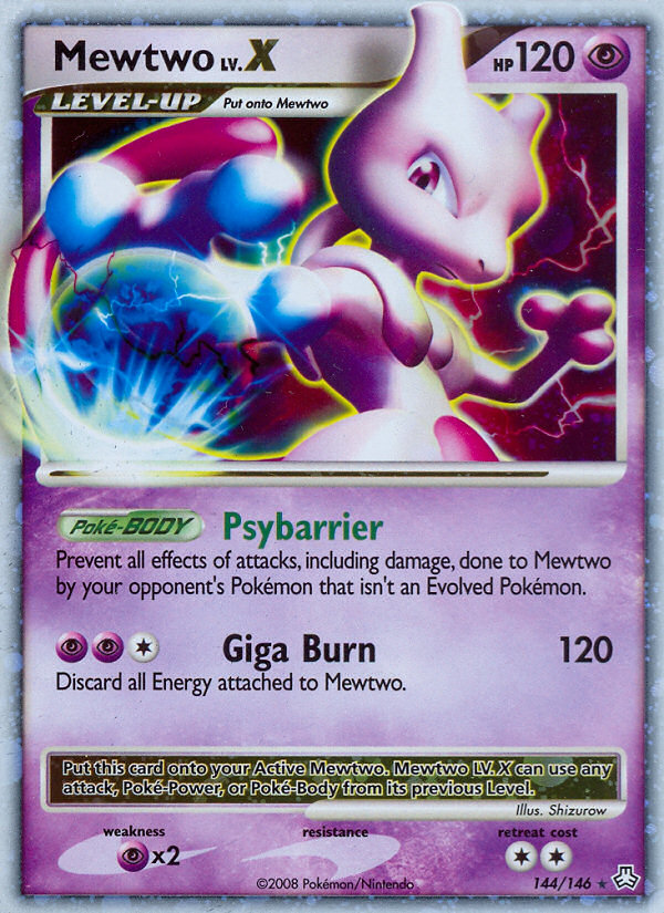 Mewtwo LV.X (144/146) - Legends Awakened Pokémon Card