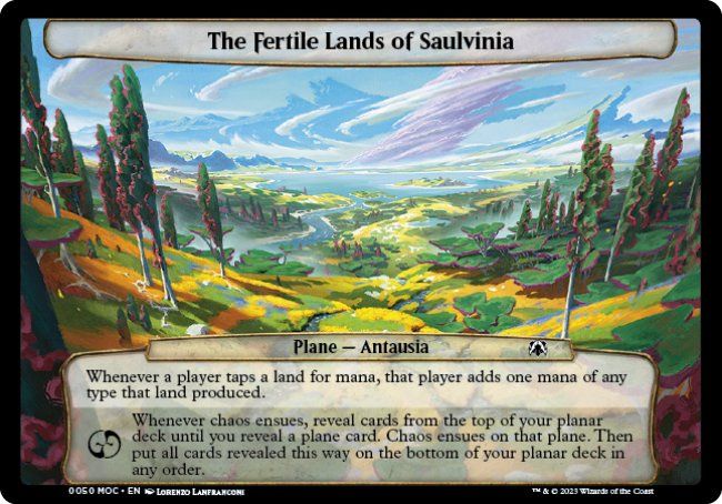 The Fertile Lands of Saulvinia (March of the Machine Commander Decks) Trading Card