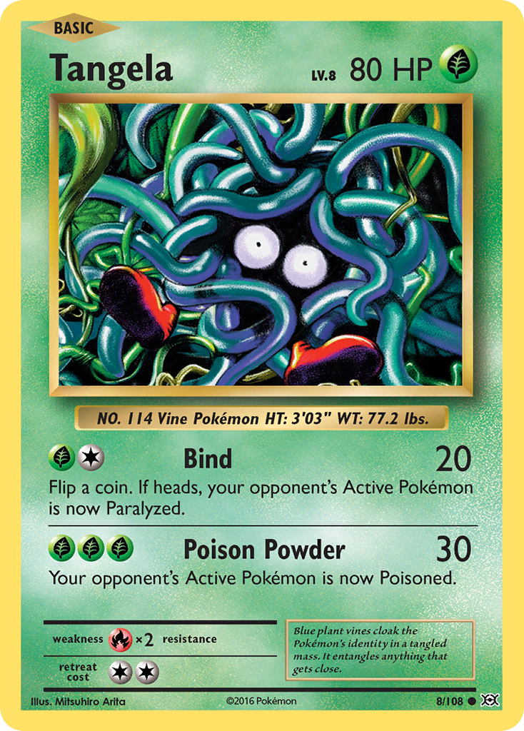 Tangela (8/108) - Evolutions Pokémon Card