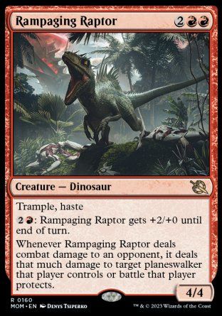 Rampaging Raptor (March of the Machine) Trading Card