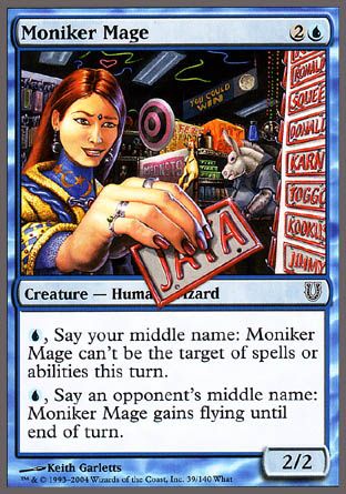 Moniker Mage (Unhinged) Trading Card