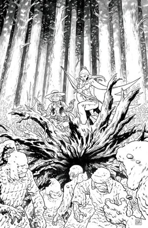 Sixth Gun Battle For The Six #2 (Cvr D Inc 1:20 Brian Hurtt B&W Variant)