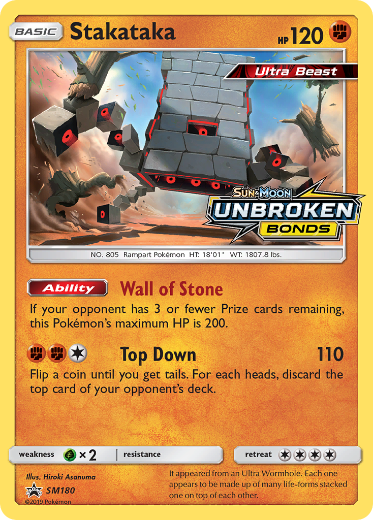 Stakataka (SM180) - SM Black Star Promos Pokémon Card