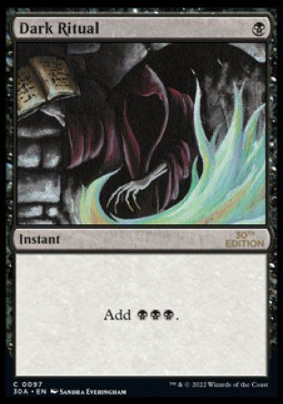 Dark Ritual (Magic 30th Anniversary Edition) Trading Card