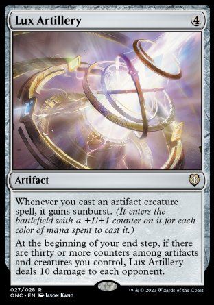 Lux Artillery (Phyrexia: All Will Be One Commander Decks) Trading Card