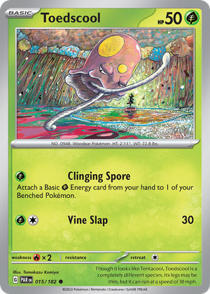 Toedscool (15/182) - Paradox Rift (Reverse Holo) Value - GoCollect