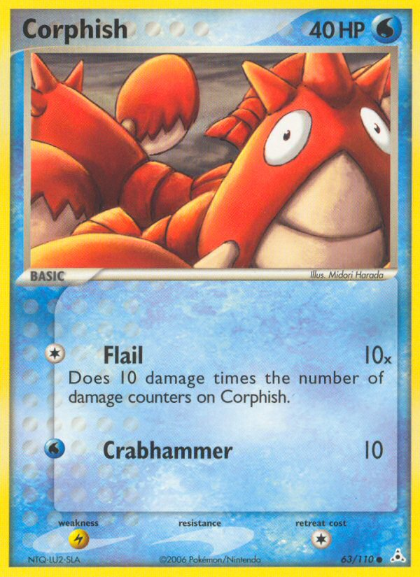 Corphish (63/110) - Holon Phantoms Pokémon Card