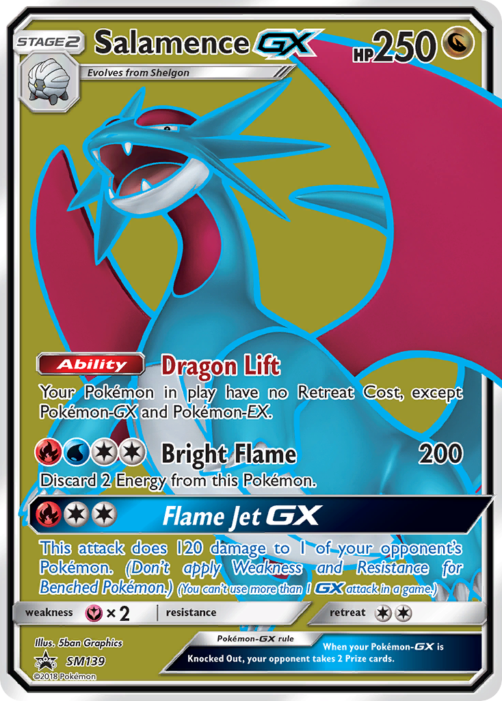 Salamence GX (SM139) - SM Black Star Promos Pokémon Card