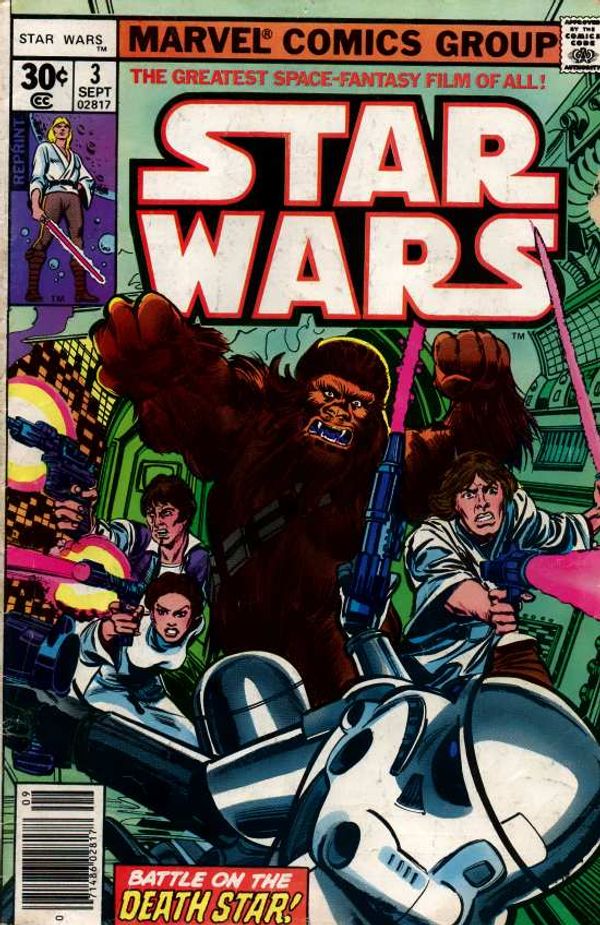 Star Wars #3 (UPC w/ "Reprint" on Cover Variant)