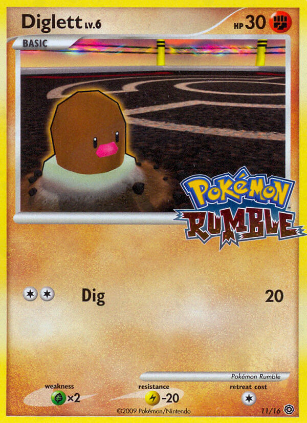 Diglett (11/16) - Pokémon Rumble Pokémon Card