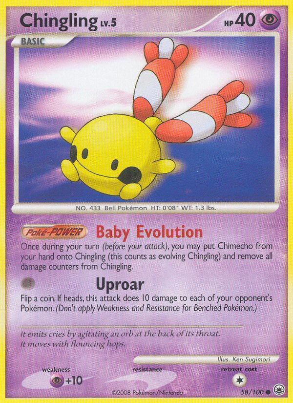 Chingling (58/100) - Majestic Dawn Pokémon Card