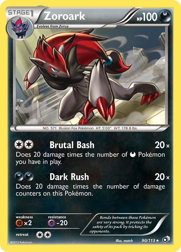 Zoroark (90/113) - Legendary Treasures Pokémon Card